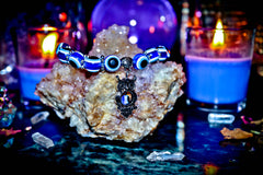 EVIL EYE Talisman Bracelet! REMOVE CURSES & HEXES Hoodoo Witch Doctor Haunted Owl Totem Spell of Wisdom, Boost IQ & Intellect! Repel Negative Energy!
