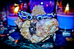 EVIL EYE Talisman Bracelet! REMOVE CURSES & HEXES Hoodoo Witch Doctor Haunted Owl Totem Spell of Wisdom, Boost IQ & Intellect! Repel Negative Energy!