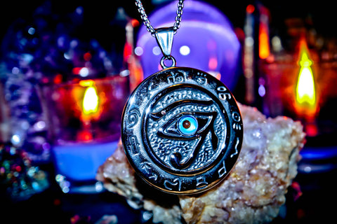 EYE of HORUS Egyptian Genie Amulet! Templar SECRET SOCIETY Templar Occult Energy Vortex! Super-Charged Healing Djinn ~ Astral Travel 11th Realm! Esoteric Ancient Knowledge & WEALTH!