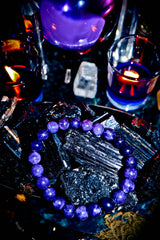 THIRD EYE Psychic Ability Witchcraft Amethyst Spellcast Bracelet! Increase Intuition, Psychic Powers, Magical Abilities, Fortune Telling, Wisdom & Fortune!