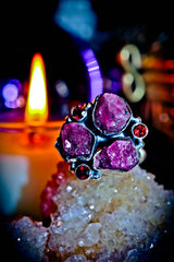 VOODOO Ring! 777 Secret Society Goddess Djinnya Occult Knowledge BABYLONIA Sacred Stone of SUCCESS! Wealth Codes and Power! Djinn KEY of Wishes & Occult Secrets!