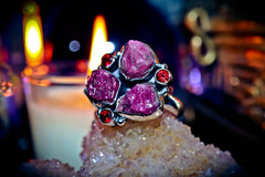 VOODOO Ring! 777 Secret Society Goddess Djinnya Occult Knowledge BABYLONIA Sacred Stone of SUCCESS! Wealth Codes and Power! Djinn KEY of Wishes & Occult Secrets!