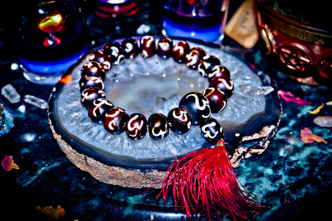 GOOD LUCK WEALTH & ABUNDANCE Hoodoo Witch Doctor Haunted Haitian Hoodoo POWERFUL Spell Money Witchcraft Bracelet!