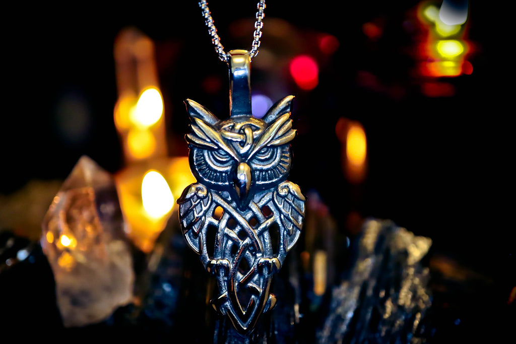 BOHEMIAN OWL of GENIE KI Djinn Ancient Illuminati Occult Secret Society Amulet!