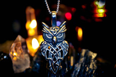 BOHEMIAN OWL of GENIE KI Djinn Ancient Illuminati Occult Secret Society Amulet!