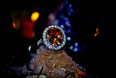 MEGA WEALTH * Circle of the Parasoa Haunted Celestial Marid Djinn of Wealth Beauty Love Wishes! Extreme Power! .925! * Occult Alchemy Magick Ring * Ultimate RICHES!