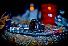 SKULL & BONES ILLUMINATI Arcane Dragon Djinn Ring Haunted Elite Power Money Genie Secret Society Ring! Ultimate Wealth, Cash, Power & WISHES!