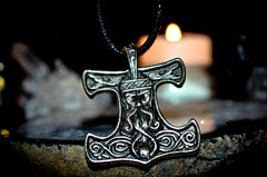 HAUNTED NORSE DJINN ALMIGHTY POWER of THOR AMULET! GENIE PENDANT! UNLEASH SECRETS & MAGICK OF NORSE GODS! OCCULT WISDOM & WISHES!