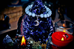 SAMHAIN Moon Magick Bracelet of the Ancients! Power & Prophecy! Metaphysical Pagan Talisman Witch Spell! Wealth & Psychic Third Eye Power! Conjure Raw Energy!