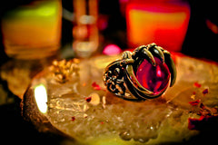 ** NECRONOMICON ** Haunted GHOST Spirit Ring Gilded Coven Knights Templar Warlock MAGIC Paradigm Shifts! Brings Power of ESP, Clairvoyance & Psychic Ability! * WISHES * Divination, Channelling!