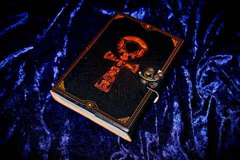 *** BOOK of WISHES *** Egyptian Ankh KEY of LIFE Occult Grimoire Book of Shadows Spell Diary Journal — Amplify &amp; Manifest Your Dreams &amp; Desires!