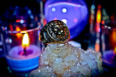 LION'S GATE Cosmic Portal Alchemy Manifestation Spell Ring for Strength, Wealth, Courage, Power & Success!