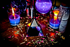 Haunted Djinn Crystal Pyramid