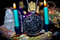 GNOSTIC SHIELD Circle of Protection Banish Black Magick, Dark Forces, Bind Witches & Warlocks, Protection From All Harm, Repel Curses & Negative Energy Djinn Amulet!