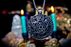 GNOSTIC SHIELD Circle of Protection Banish Black Magick, Dark Forces, Bind Witches & Warlocks, Protection From All Harm, Repel Curses & Negative Energy Djinn Amulet!