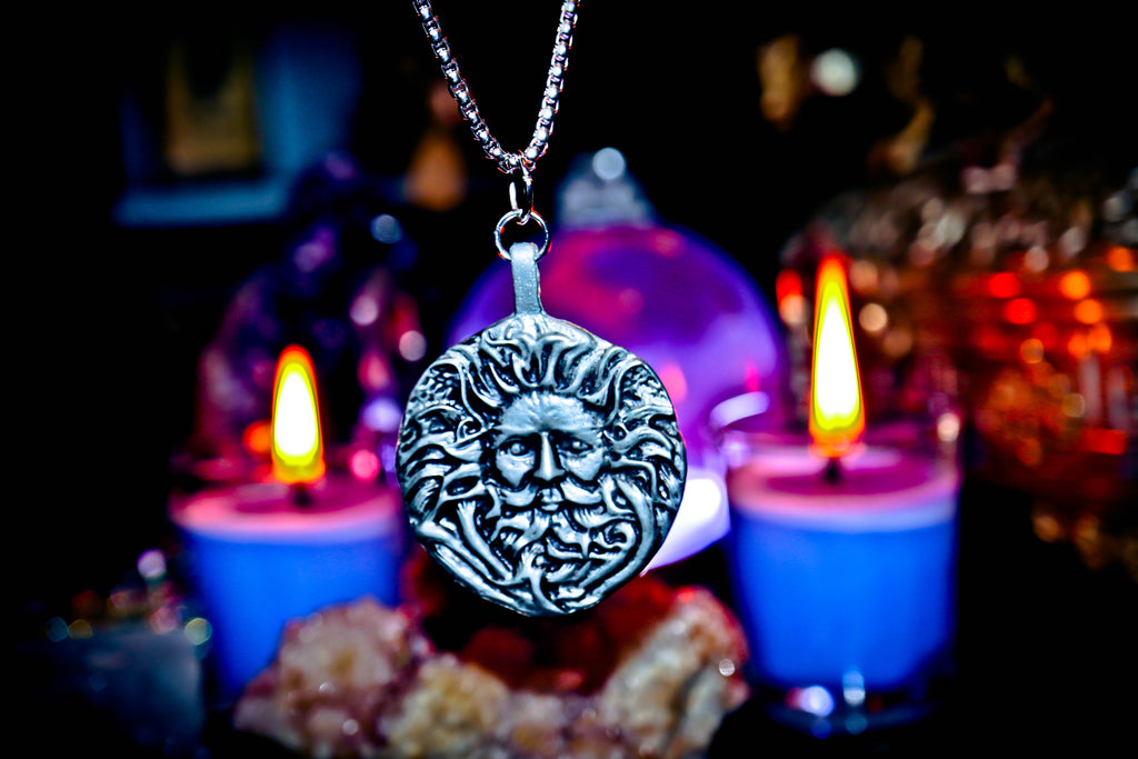 GREEN MAN Celtic Folklore Druid Alchemy Pagan Magick Haunted Gypsy Witch Talisman