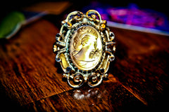 HAUNTED WITCH OWNED SECRET SOCIETY GHOST RING