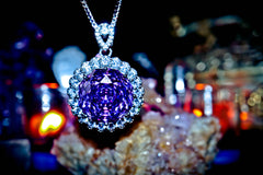 HEKATE Goddess Djinnya Elite Wealth Elorian 3rd Eye Psychic Amulet of Ancient Power! Genie of Granted Wishes! Conjure Raw Energy, Sacred Blessings, Good Luck! Sterling Silver!