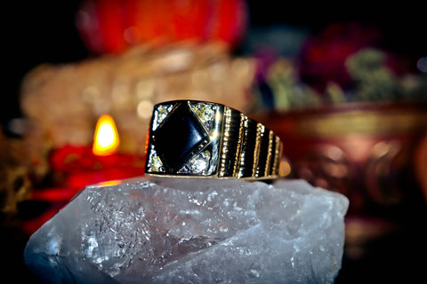 EVIL EYE Spell! REMOVE CURSES & HEXES Voodoo Witch Doctor Haunted Talisman Haitian POWERFUL Repel Negative Energy! Occult Witch Ring! ONYX Gemstone!