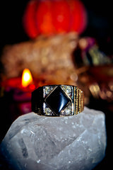 EVIL EYE Spell! REMOVE CURSES & HEXES Voodoo Witch Doctor Haunted Talisman Haitian POWERFUL Repel Negative Energy! Occult Witch Ring! ONYX Gemstone!