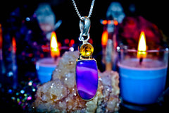 Haunted Violet Flame Money Drawing Success Talisman Amulet! Manifest Wealth, Creativity, Job Success, Banish Negative Energy!