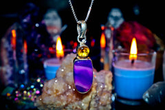 Haunted Violet Flame Money Drawing Success Talisman Amulet! Manifest Wealth, Creativity, Job Success, Banish Negative Energy!