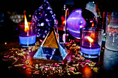 Haunted Djinn Crystal Pyramid