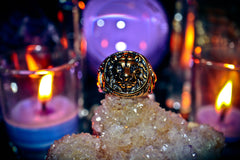 LION'S GATE Cosmic Portal Alchemy Manifestation Spell Ring for Strength, Wealth, Courage, Power & Success!