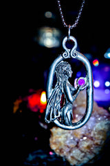 PSYCHIC VISION Faerie / Fairy Guardian Amulet of Good Luck & Wealth! Dryad Fae Forest of Ancient Wisdom MAGIC! Swirling Light + Energy! $$$