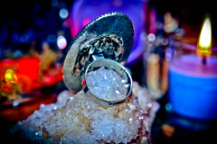 ** EVIL EYE ** REMOVE CURSES & HEXES Voodoo Witch Doctor Haunted Talisman Haitan POWERFUL Hoodoo Spell Repel Negative Energy! ~ * Handmade Gypsy Witch Ring! * $$