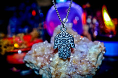 HAMSA Healing Amulet of Protection, Good Fortune, Prosperity, Spiritual Strength, Psychic Vision, Manifestation! Ward off Evil Eye, Curses, Jealousy & Misfortune!