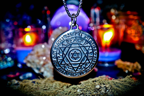 GNOSTIC SHIELD Circle of Protection Banish Black Magick, Dark Forces, Bind Witches & Warlocks, Protection From All Harm, Repel Curses & Negative Energy Djinn Amulet!