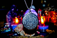 GNOSTIC SHIELD Circle of Protection Banish Black Magick, Dark Forces, Bind Witches & Warlocks, Protection From All Harm, Repel Curses & Negative Energy Djinn Amulet!