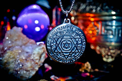 GNOSTIC SHIELD Circle of Protection Banish Black Magick, Dark Forces, Bind Witches & Warlocks, Protection From All Harm, Repel Curses & Negative Energy Djinn Amulet!