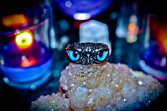 BOHEMIAN OWL Totem Djinn Ancient Illuminati Occult Secret Society Ring of Hidden Truths & Wealth ~ Speak To Animals, Communicate w/ Dead, Discover Past Lives * $