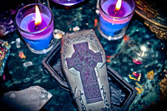 Haunted Vampire Djinn Charging Box Handmade Gypsy Witch Vessel, Bury Your Old Self, Transformation, Banish Evil & Dark Forces! Repel Curses & Hexes! Attract Wealth & Power!