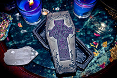 Haunted Vampire Djinn Charging Box Handmade Gypsy Witch Vessel, Bury Your Old Self, Transformation, Banish Evil & Dark Forces! Repel Curses & Hexes! Attract Wealth & Power!