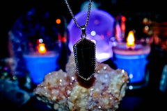 ** EVIL EYE ** REMOVE CURSES & HEXES Voodoo Witch Doctor Haunted Talisman Haitian POWERFUL Hoodoo Spell Repel Negative Energy! ~ Handmade Witch Amulet! * ONYX