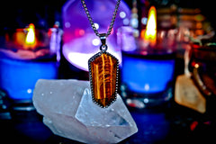 TALISMAN WEALTH Secret Society Elite Haunted Witchcraft Wizard Amulet! Ultimate Riches! Money and Power! Ancient Prosperity Spell! ~ Tiger's Eye Gemstone! $$$