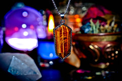 TALISMAN WEALTH Secret Society Elite Haunted Witchcraft Wizard Amulet! Ultimate Riches! Money and Power! Ancient Prosperity Spell! ~ Tiger's Eye Gemstone! $$$