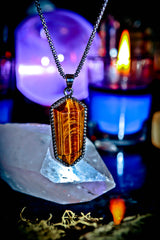 TALISMAN WEALTH Secret Society Elite Haunted Witchcraft Wizard Amulet! Ultimate Riches! Money and Power! Ancient Prosperity Spell! ~ Tiger's Eye Gemstone! $$$