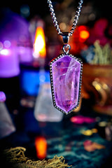 PSYCHIC ABILITY! Ultimate Magick Open Your 3rd Eye Clairvoyance ESP Magic Haunted Gypsy Witch TOP RATED Paranormal Alchemy Spell Amulet! ~ Powerful Amethyst Crystal!