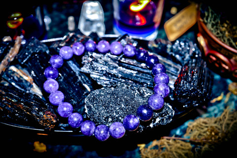 THIRD EYE Psychic Ability Witchcraft Amethyst Spellcast Bracelet! Increase Intuition, Psychic Powers, Magical Abilities, Fortune Telling, Wisdom & Fortune!