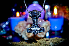 MONEY MAGNET Celtic Lucky 7 Wealth Attraction Amulet Necklace Pendant