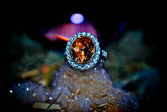 MEGA WEALTH * Circle of the Parasoa Haunted Celestial Marid Djinn of Wealth Beauty Love Wishes! Extreme Power! .925! * Occult Alchemy Magick Ring * Ultimate RICHES!