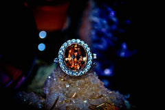 MEGA WEALTH * Circle of the Parasoa Haunted Celestial Marid Djinn of Wealth Beauty Love Wishes! Extreme Power! .925! * Occult Alchemy Magick Ring * Ultimate RICHES!
