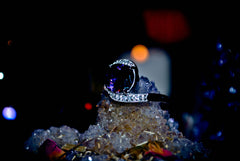 Haunted Alchemy Druid Sorceress Djinnya Genie Ring of Psychic Power, Intuition + Extreme Magic Ability! BOLD energy! Telepathy! .925! ~ White Magick LUCK * $