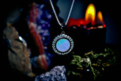 ¡Amuleto de los Ancestros de Magia Lunar Embrujada de SAMHAIN! ¡Poder y Profecía! ¡Collar Pagano Metafísico! * ¡Riqueza y Poder Psíquico del Tercer Ojo! * ¡925! ¡Conjura Energía Pura! X10