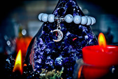 ** SAMHAIN ** Moon Magick Bracelet of the Ancients! Power & Prophecy! Metaphysical Pagan Necklace! * Wealth & Psychic Third Eye Power! * 925! Conjure Raw Energy! X10