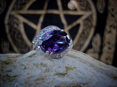 Haunted Alchemy Druid Sorceress Djinnya Genie Ring of Psychic Power, Intuition + Extreme Magic Ability! BOLD energy! Telepathy! .925! ~ White Magick LUCK * $